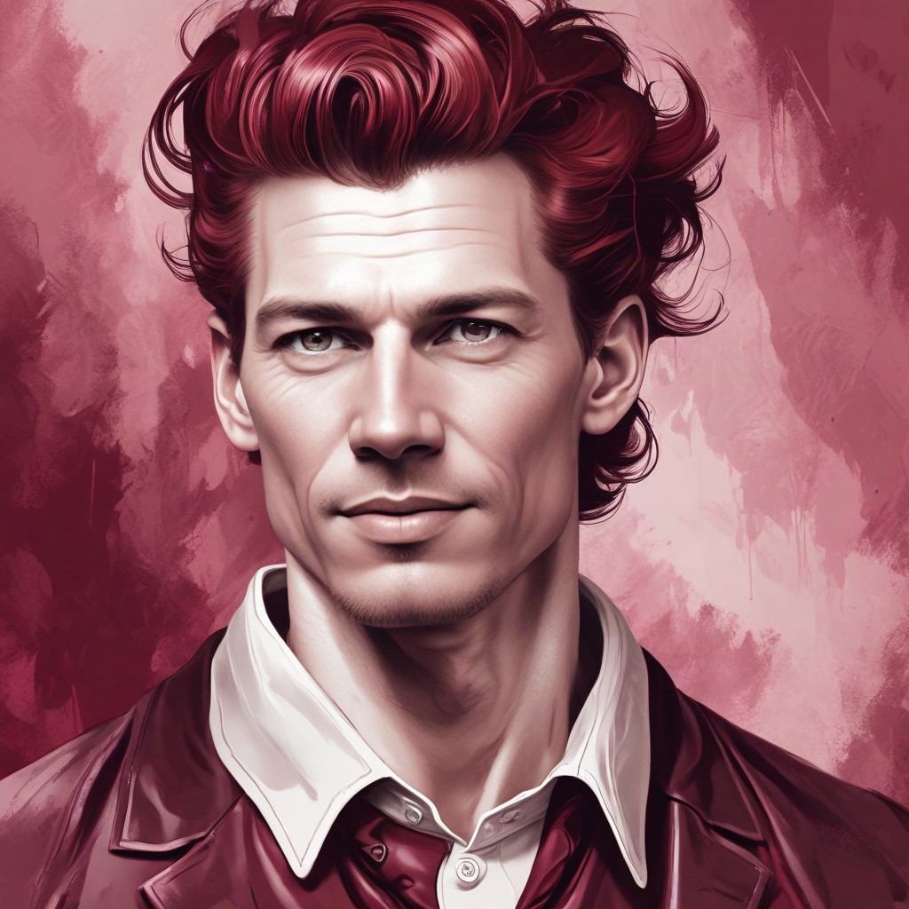 Burgundy Hair Photo Style