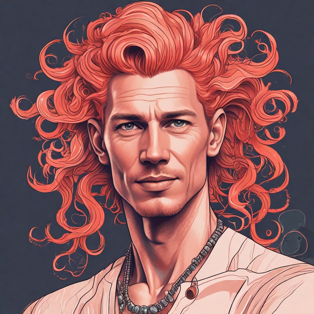 Coral Hair Photo Style