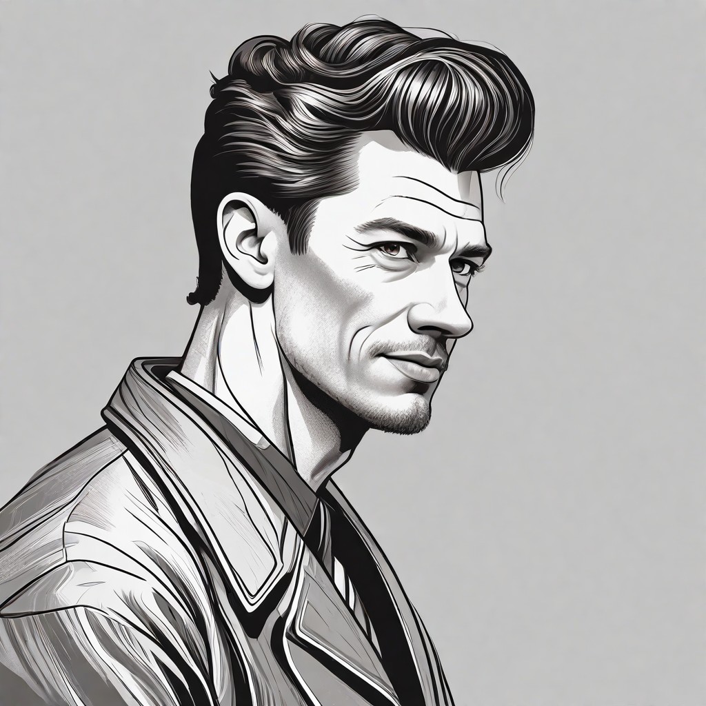 Ducktail Hair Photo Style