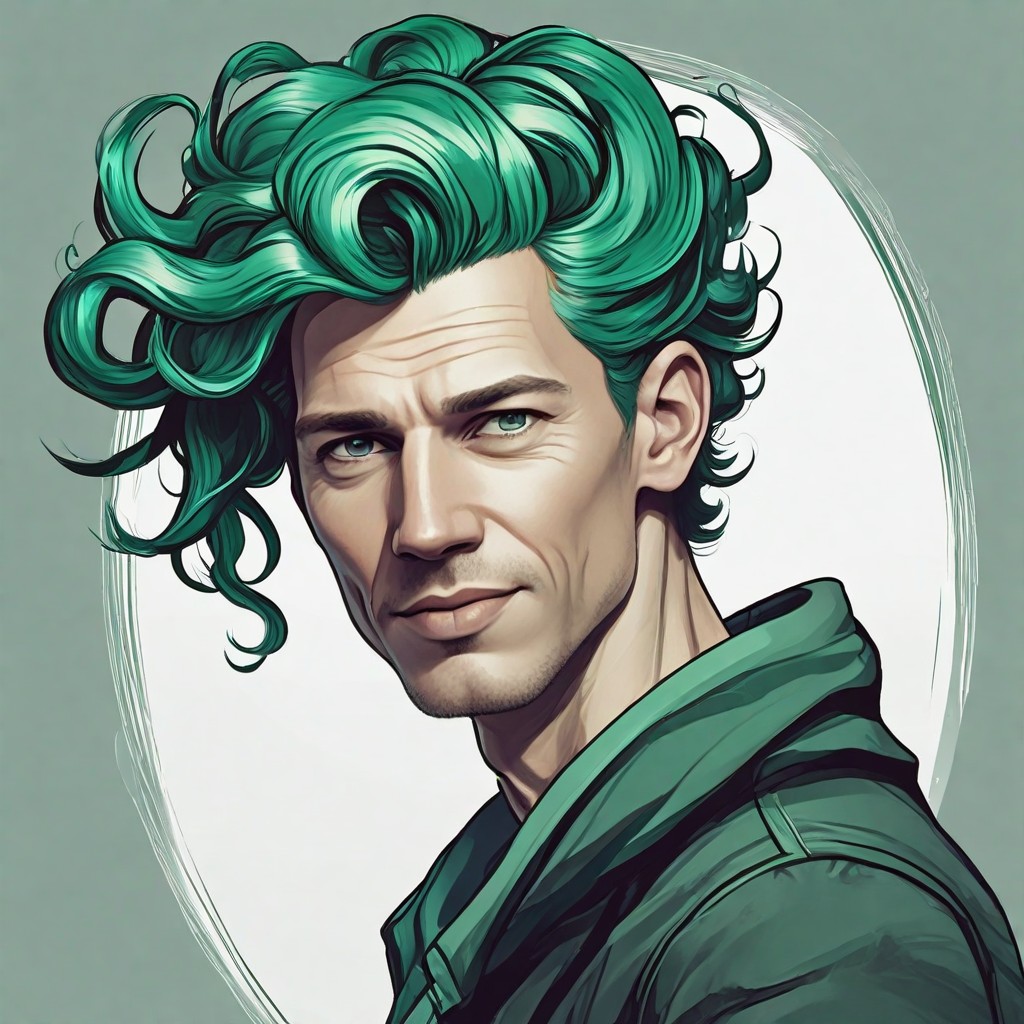 Emerald Green Hair Photo Style