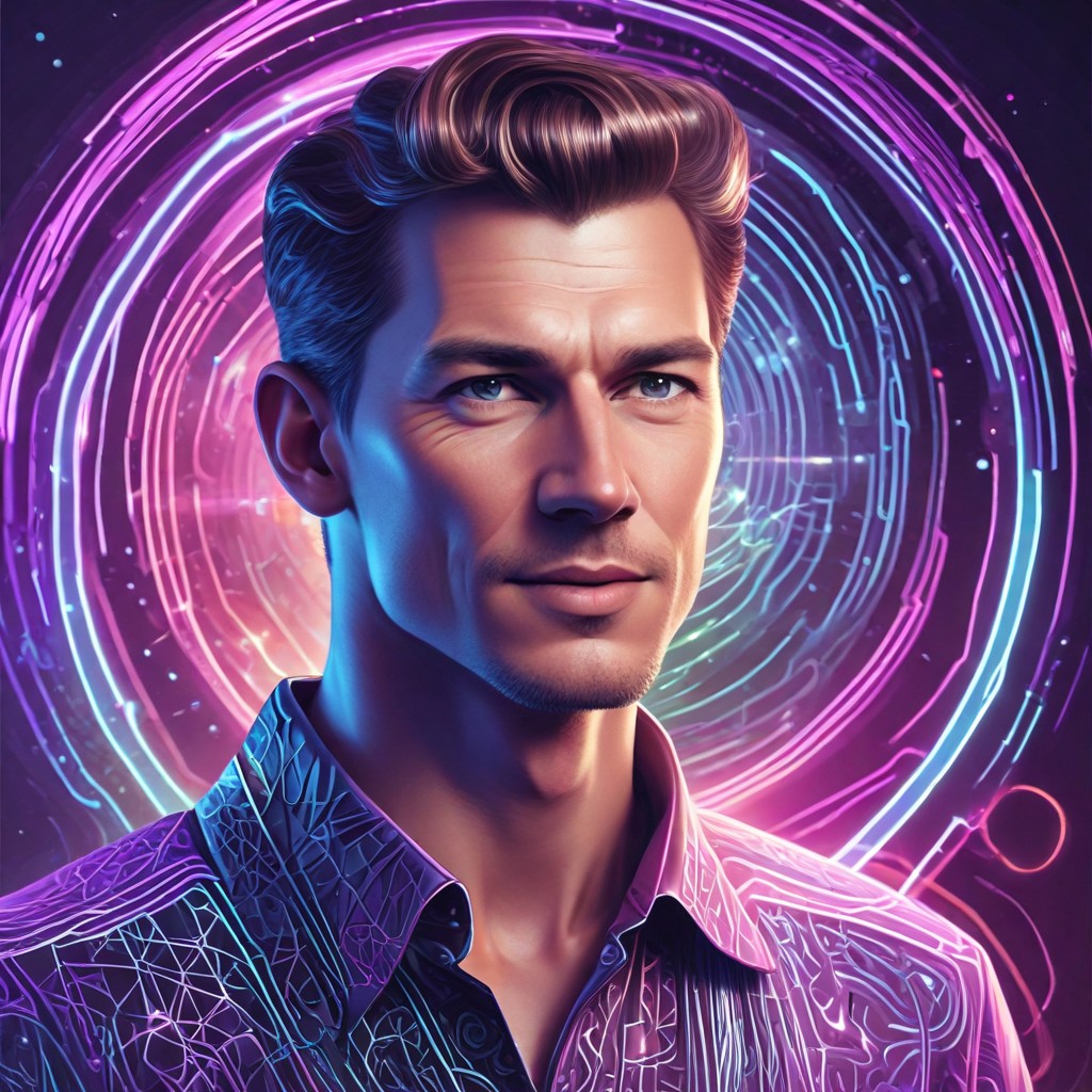 Holographic Interface Photo Style