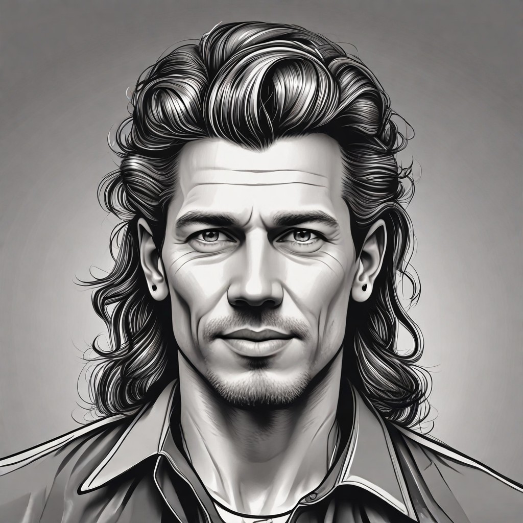 Mullet Hair Photo Style