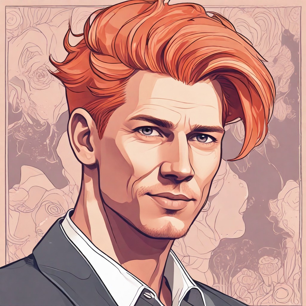 Peach Hair Photo Style