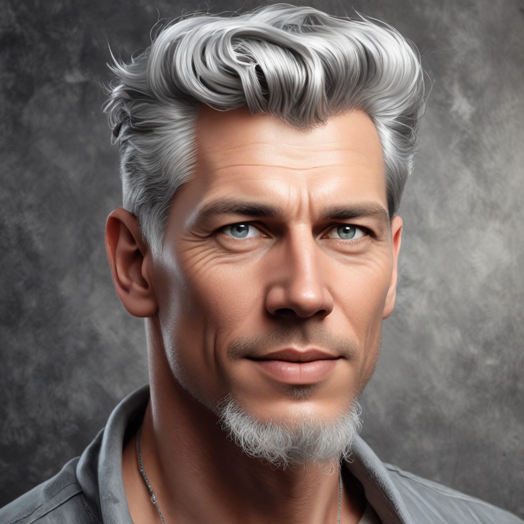 Pewter Hair Photo Style