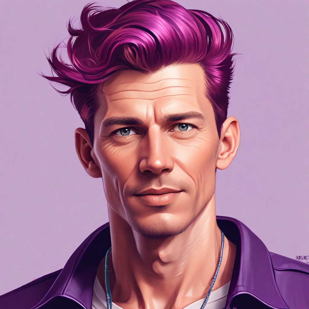 Plum Hair Photo Style