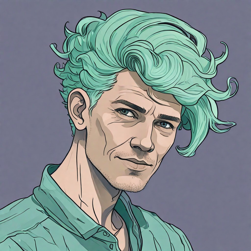 Seafoam Green Hair Photo Style