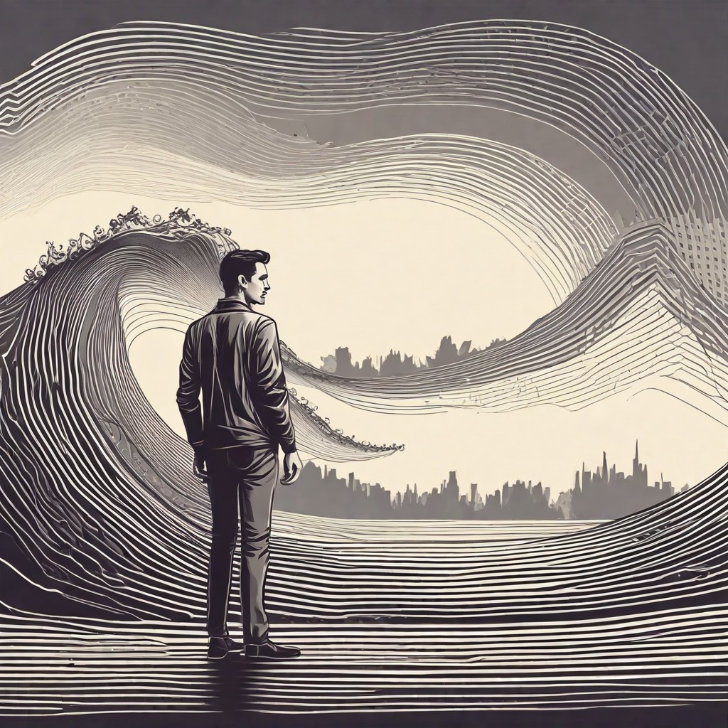 Sound Wave Art Photo Style