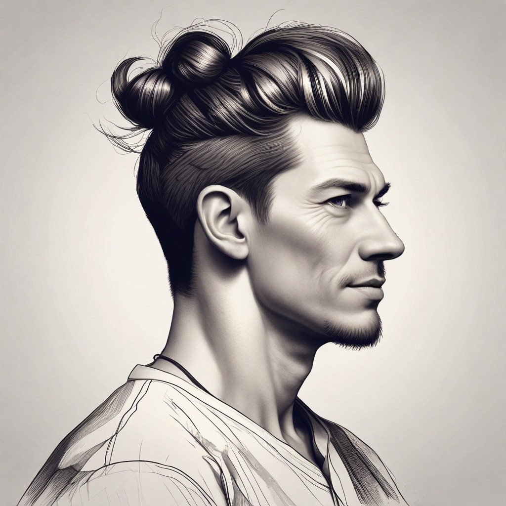 Top Knot Hair Photo Style