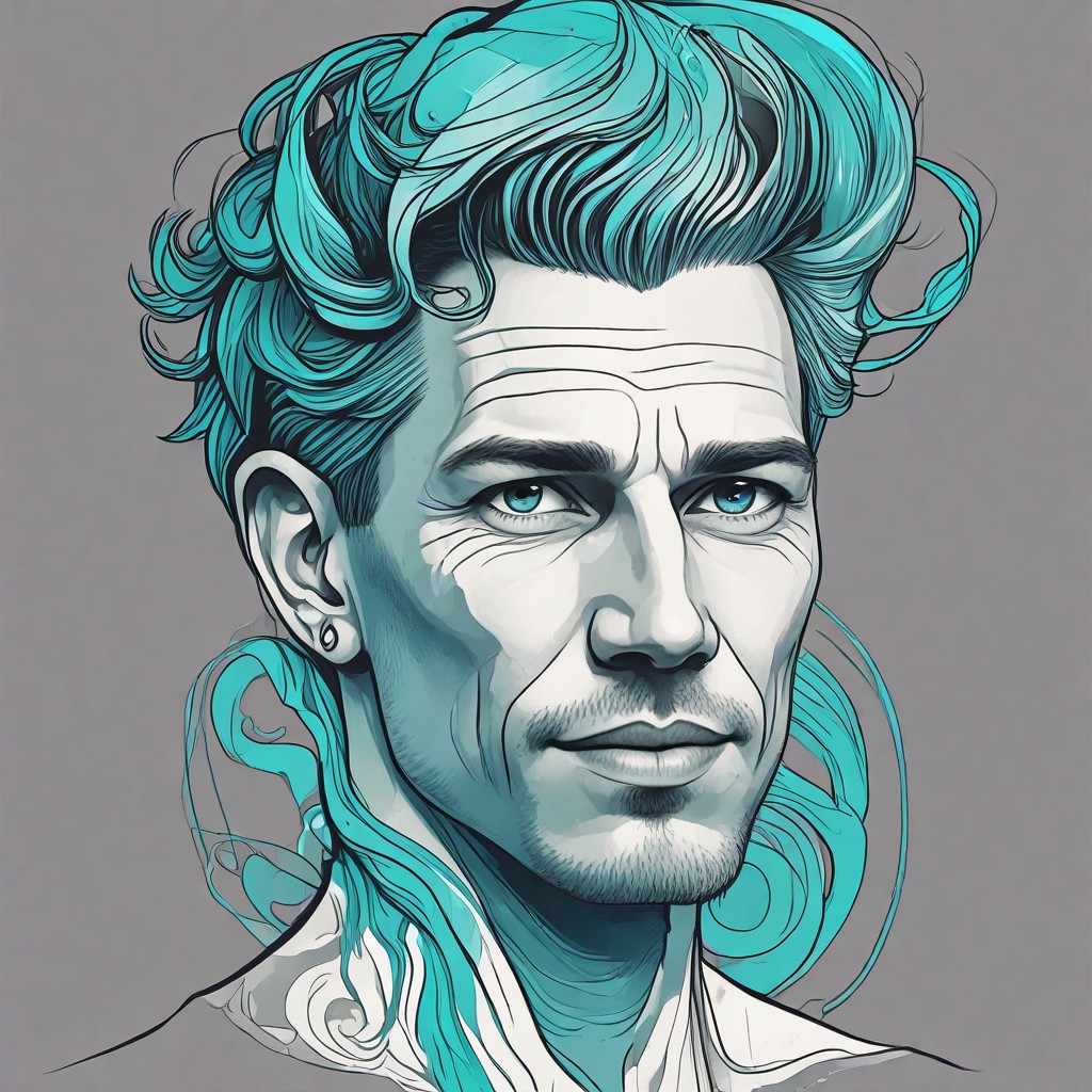 Turquoise Hair Photo Style