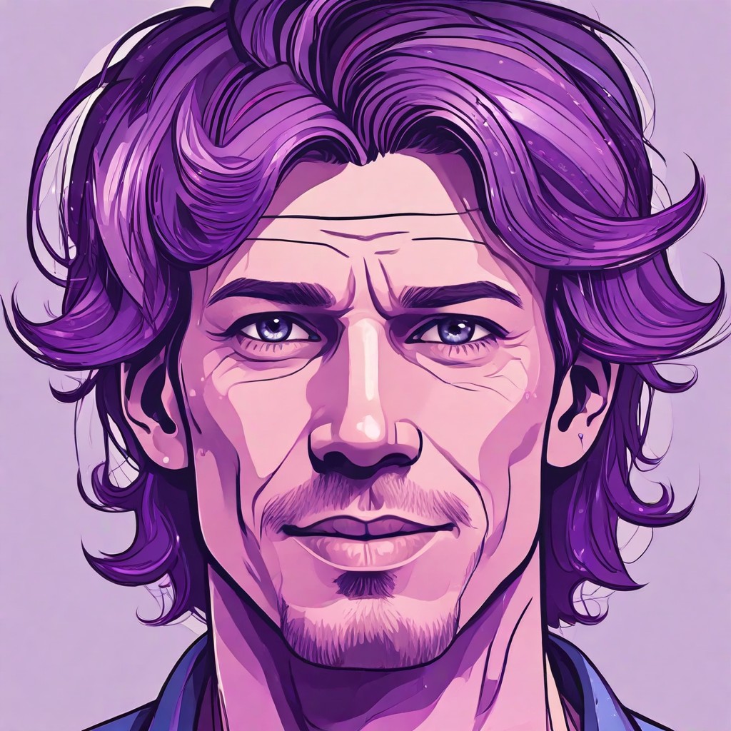 Violet Hair Photo Style