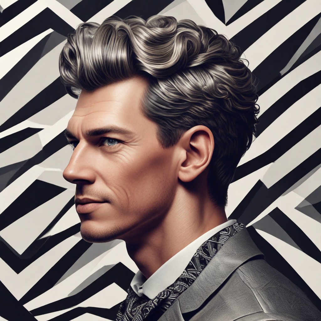 Zigzag Part Hair Photo Style