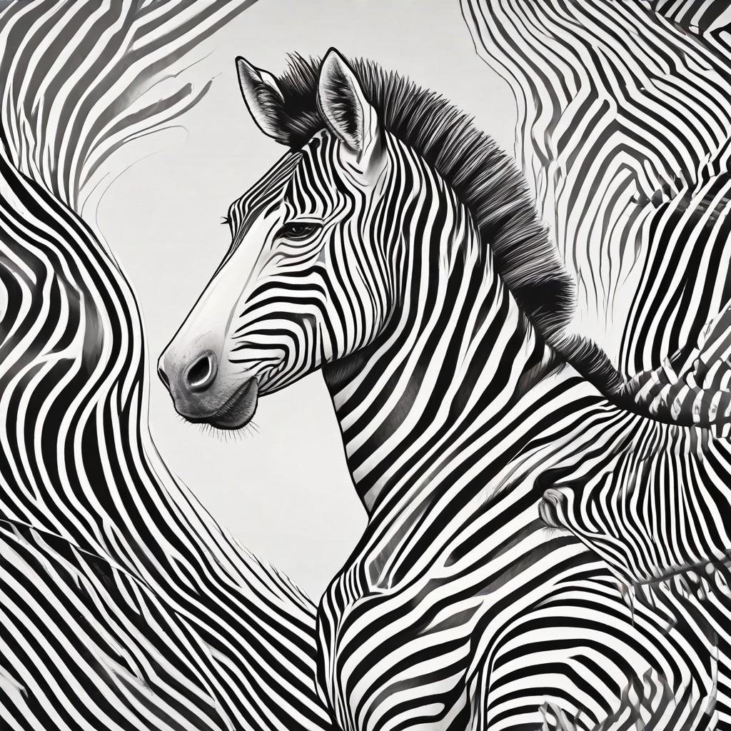 Black and White Zebra Lines Photo Style