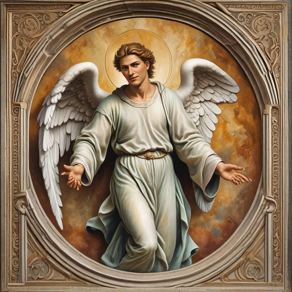 Fresco Art Angel Photo Style