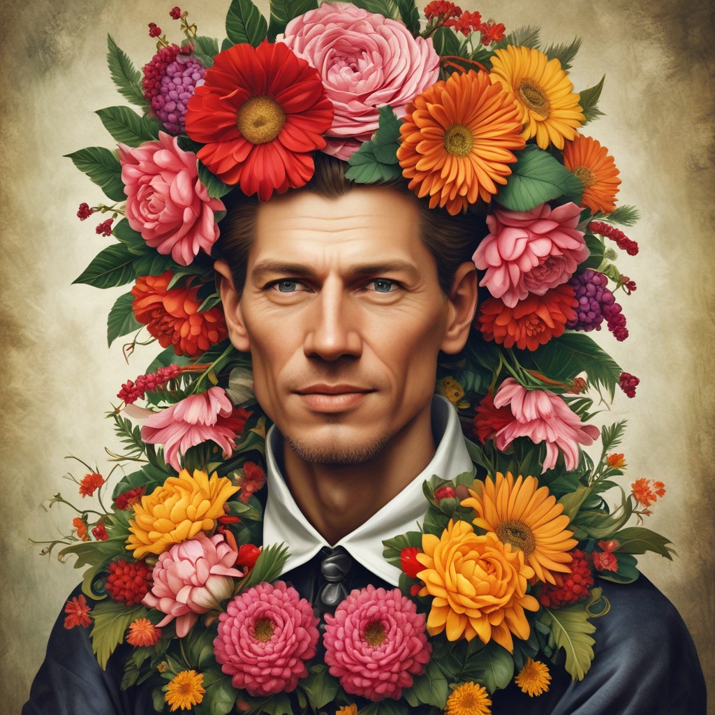Giuseppe Arcimboldo Flowers Photo Style