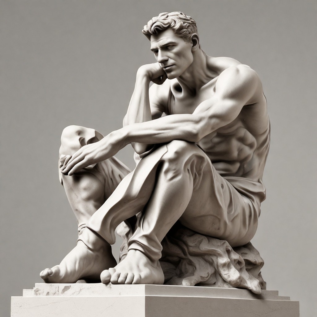 Le Penseur de Rodin Photo Style