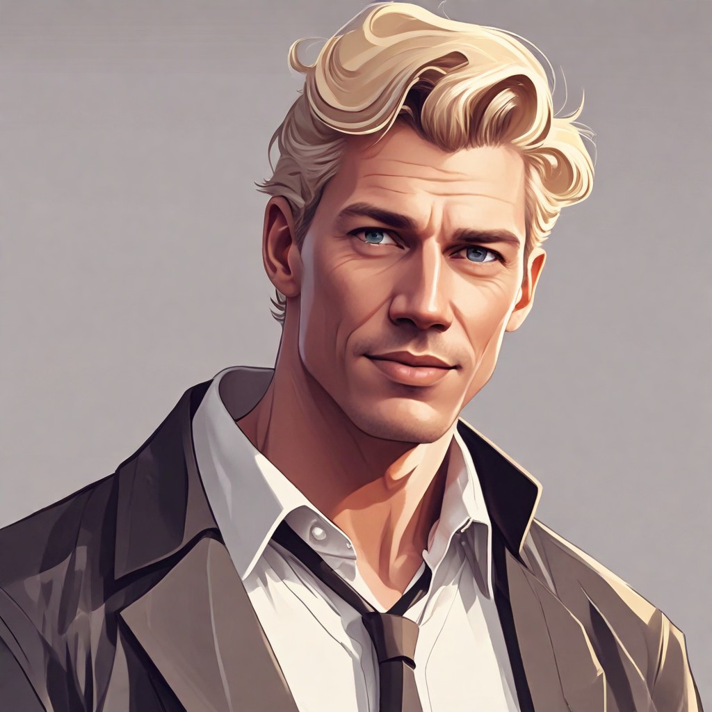 Male Blonde Hair Photo Style