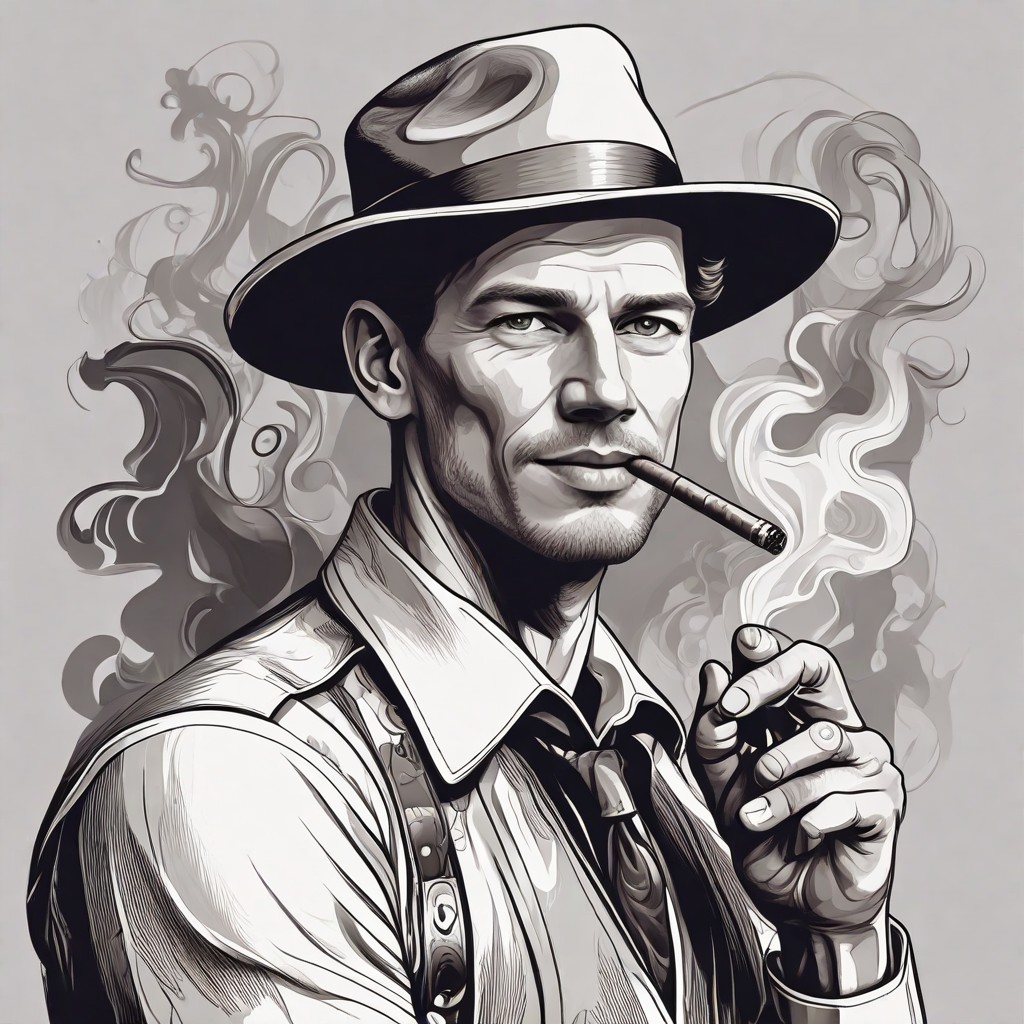 Smoking Cigar Photo Style