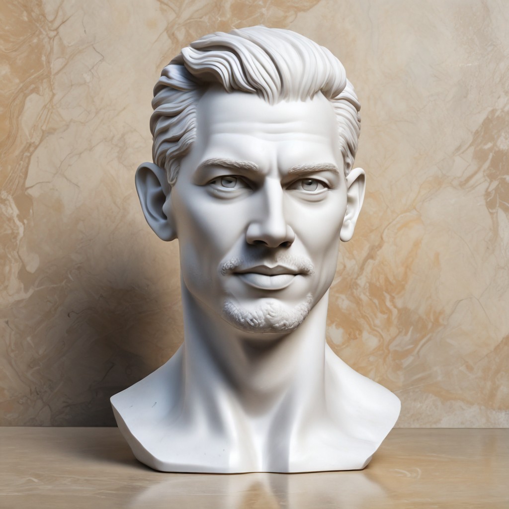 Bald Marble Photo Style