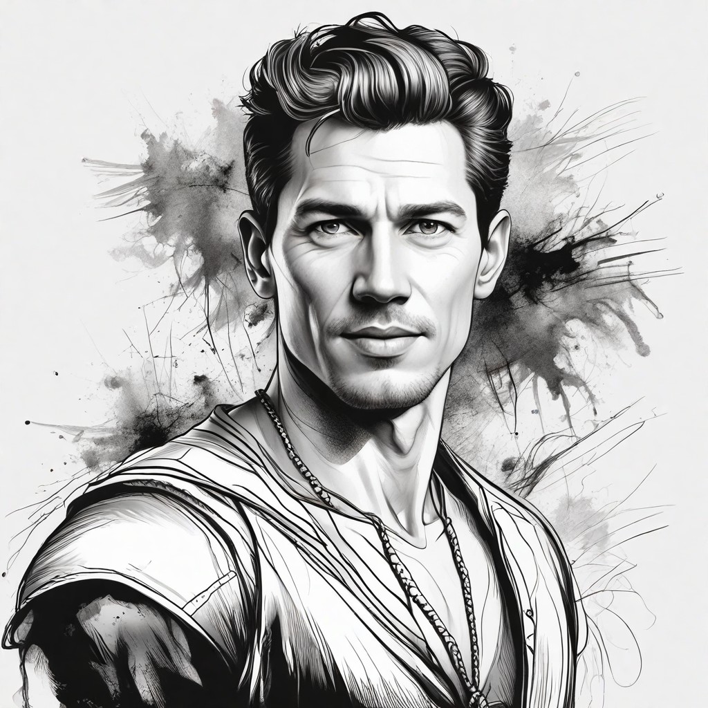 Black and White Sketch Photo Style