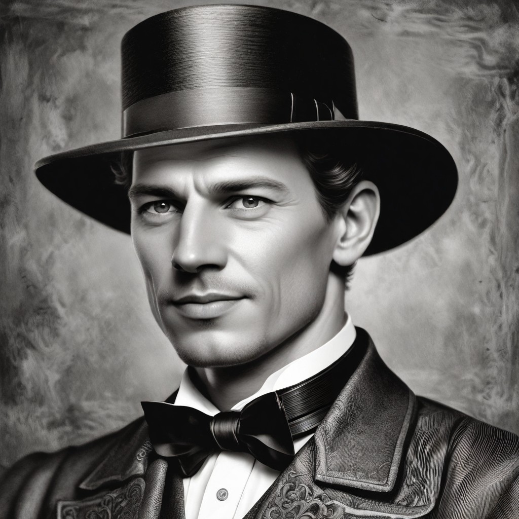 Black and White Victorian Photo Style