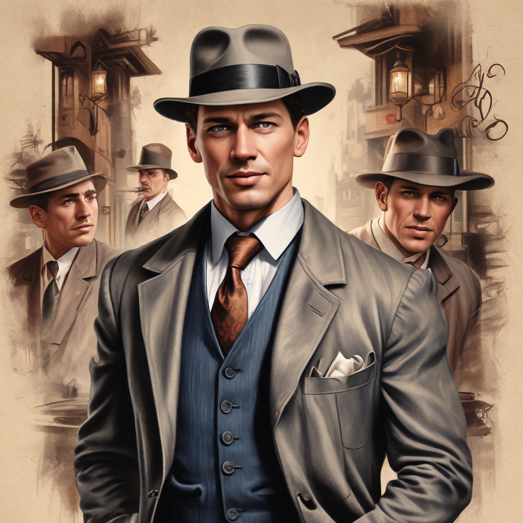 Color Realism 1920s Gangster Photo Style