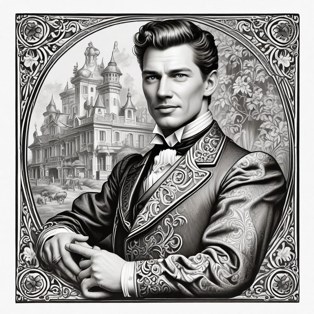 Female Black and White Victorian Photo Style