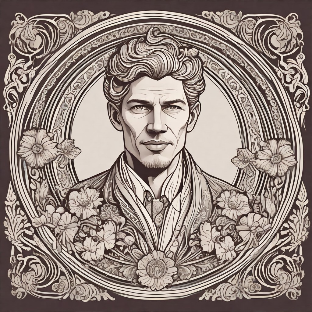 Floral Art Nouveau Photo Style