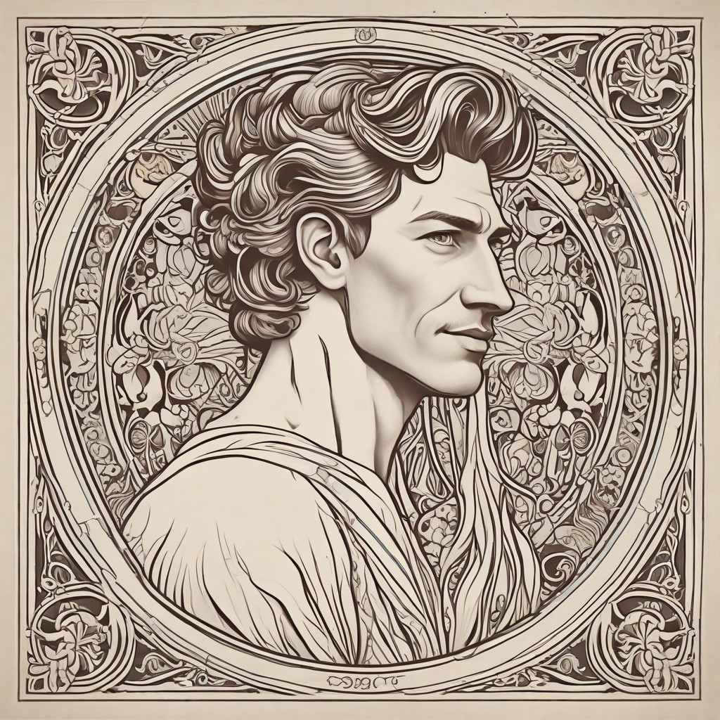 Lettering Art Nouveau Photo Style