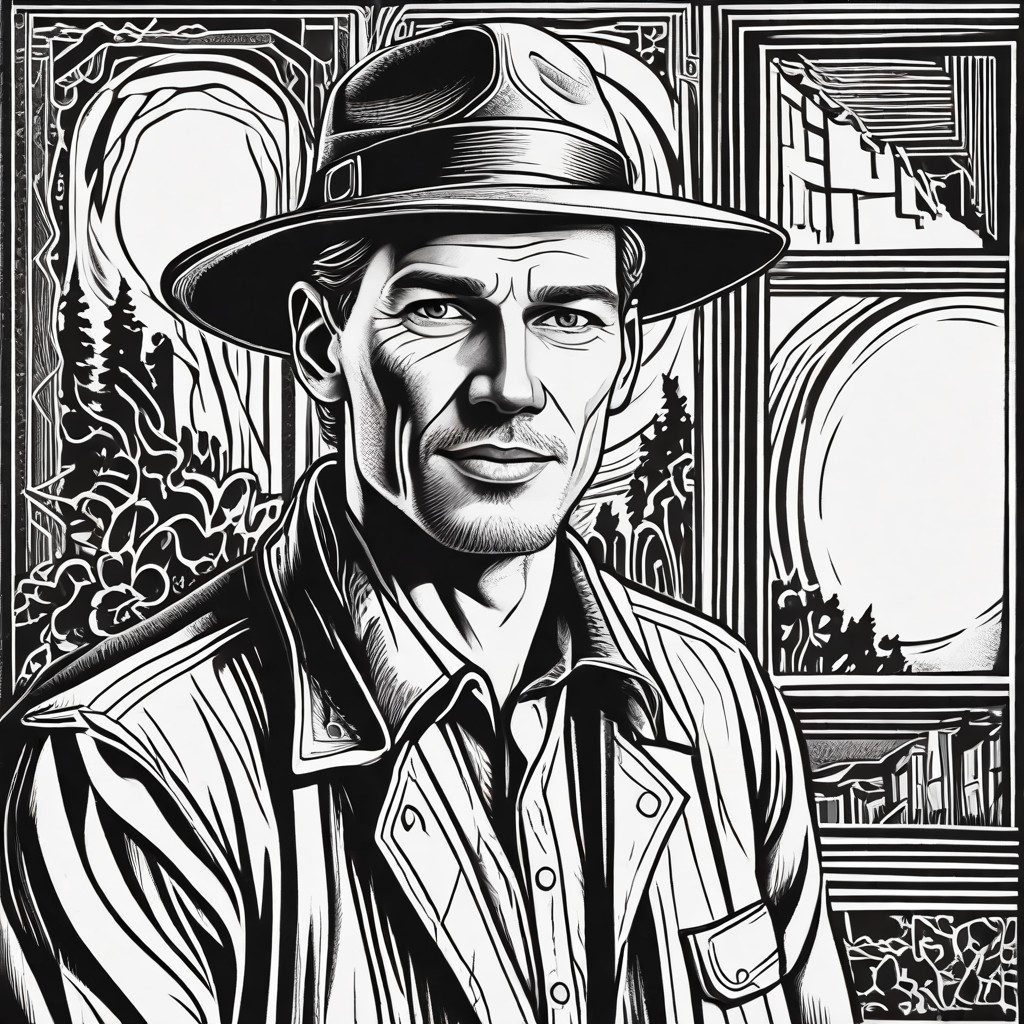 Lino Cut Photo Style