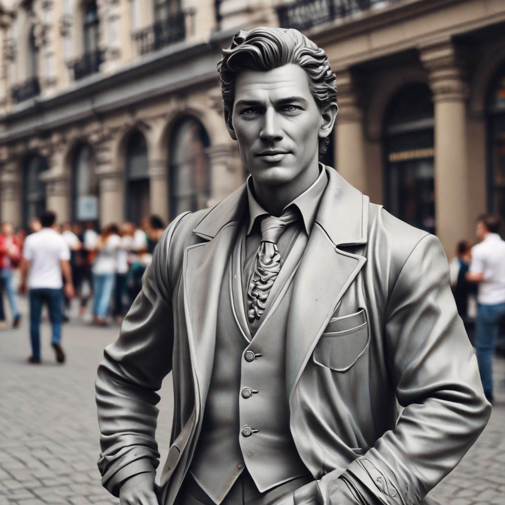 Living Statue Photo Style