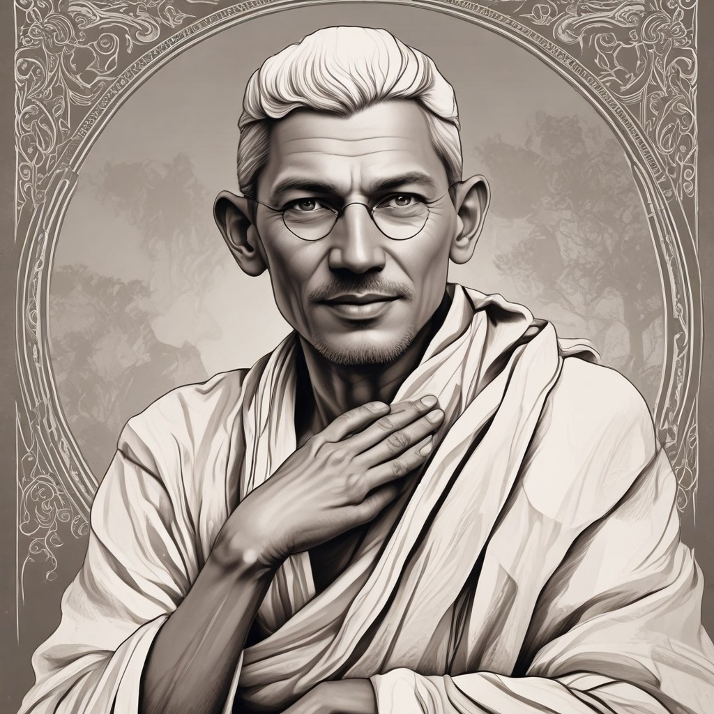 Converted Mahatma Gandhi image