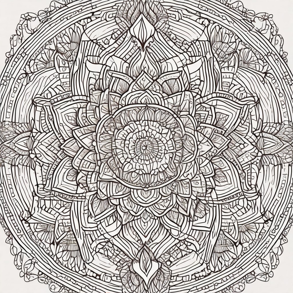 Mandala Flower Photo Style