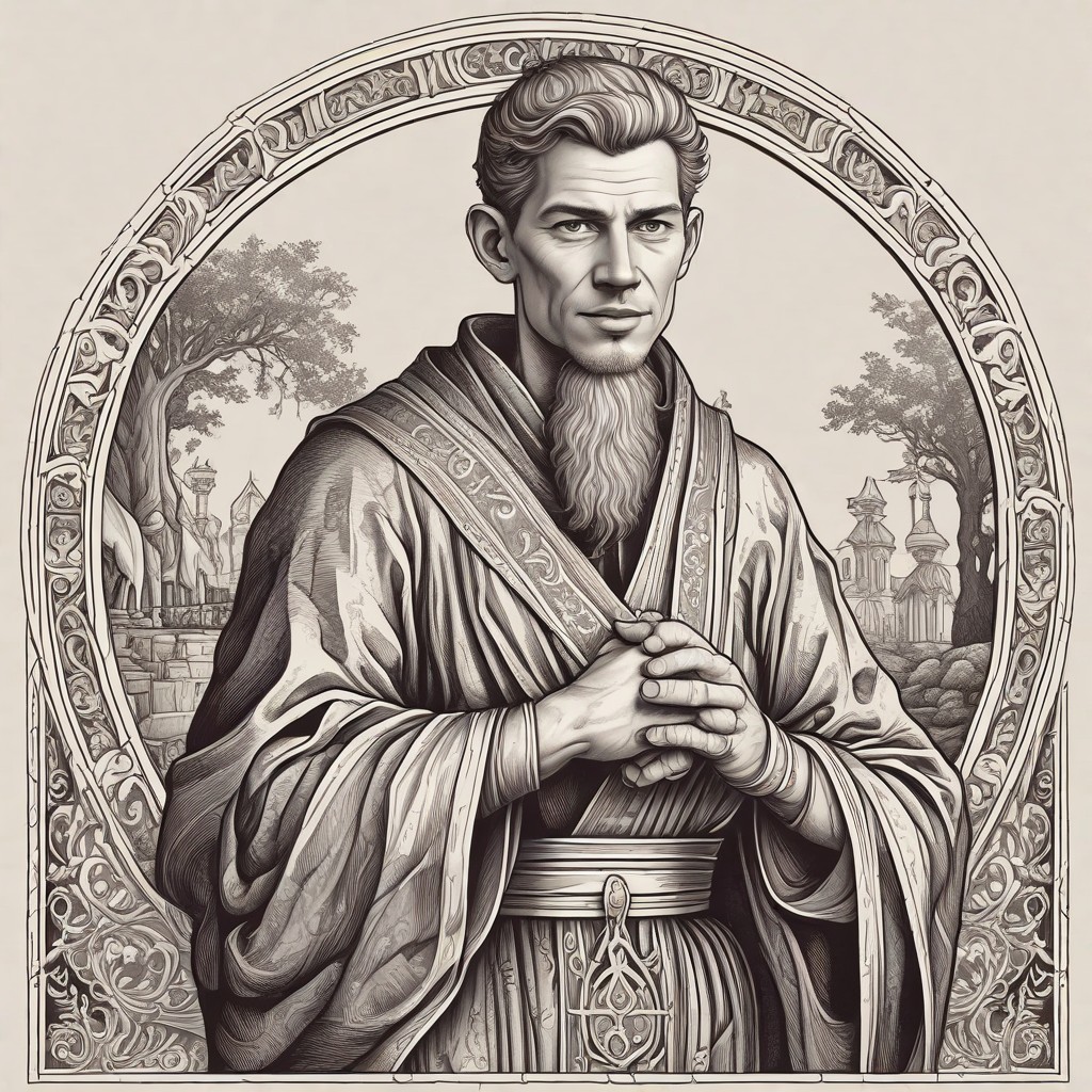 Middle Ages Monk Photo Style