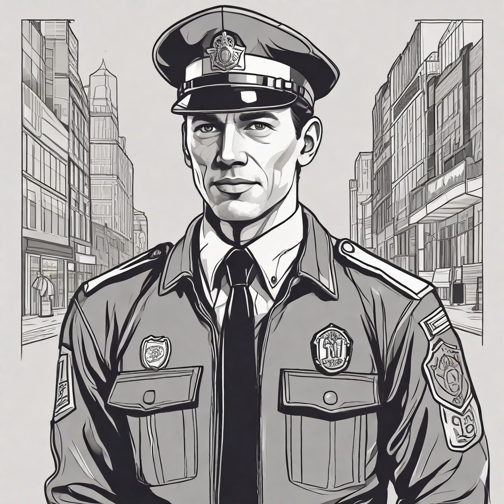 Police Officer Photo Style