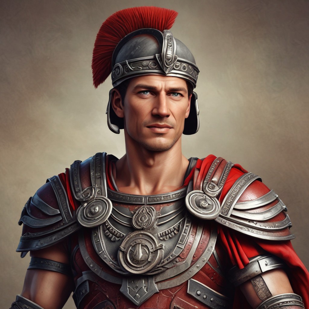 Realistic Color Roman Centurion Photo Style