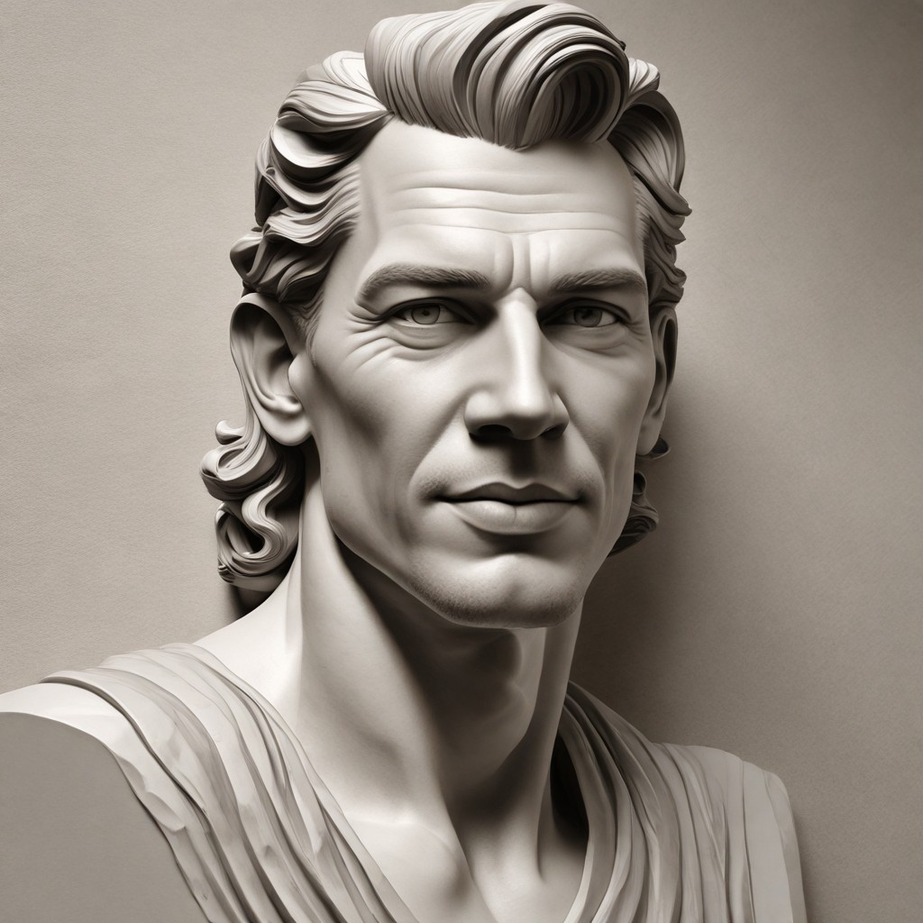 Realistic Sculpture Photo Style