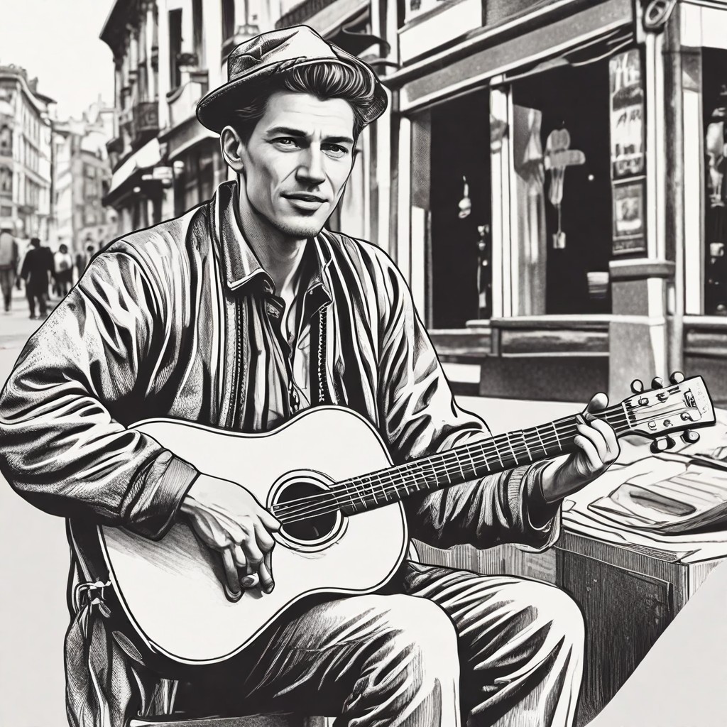 Street Musician Photo Style