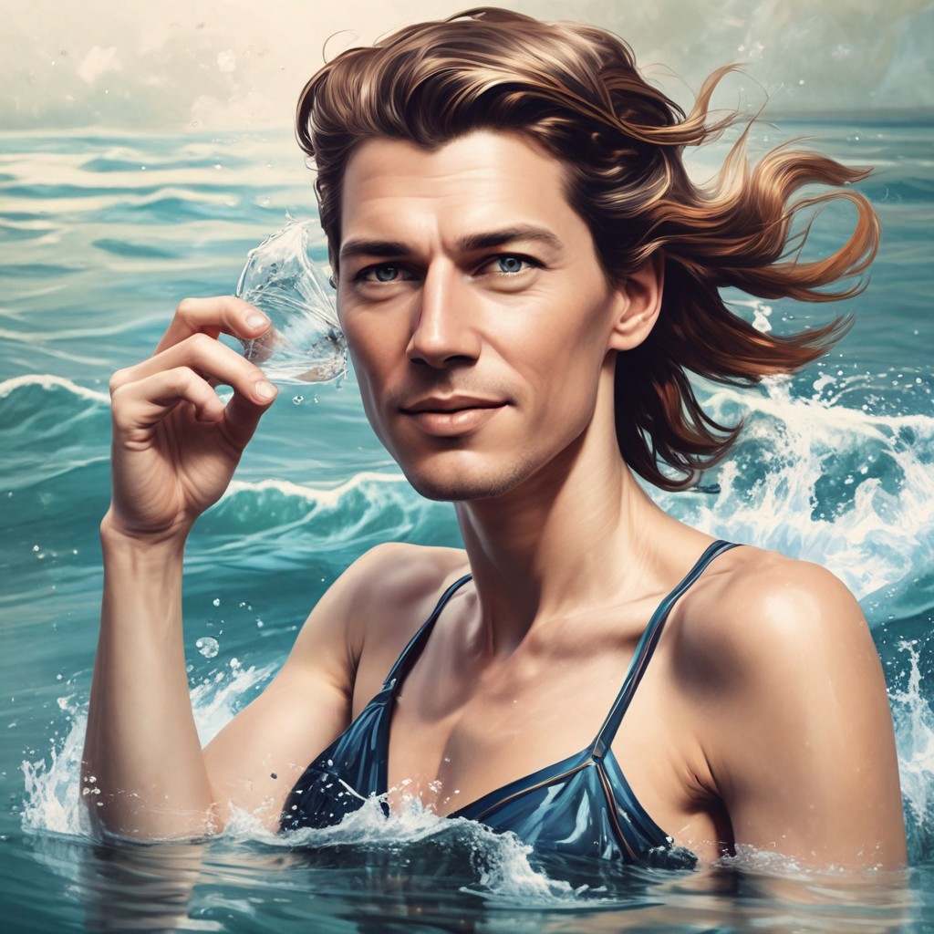 Woman Swimming Photo Style