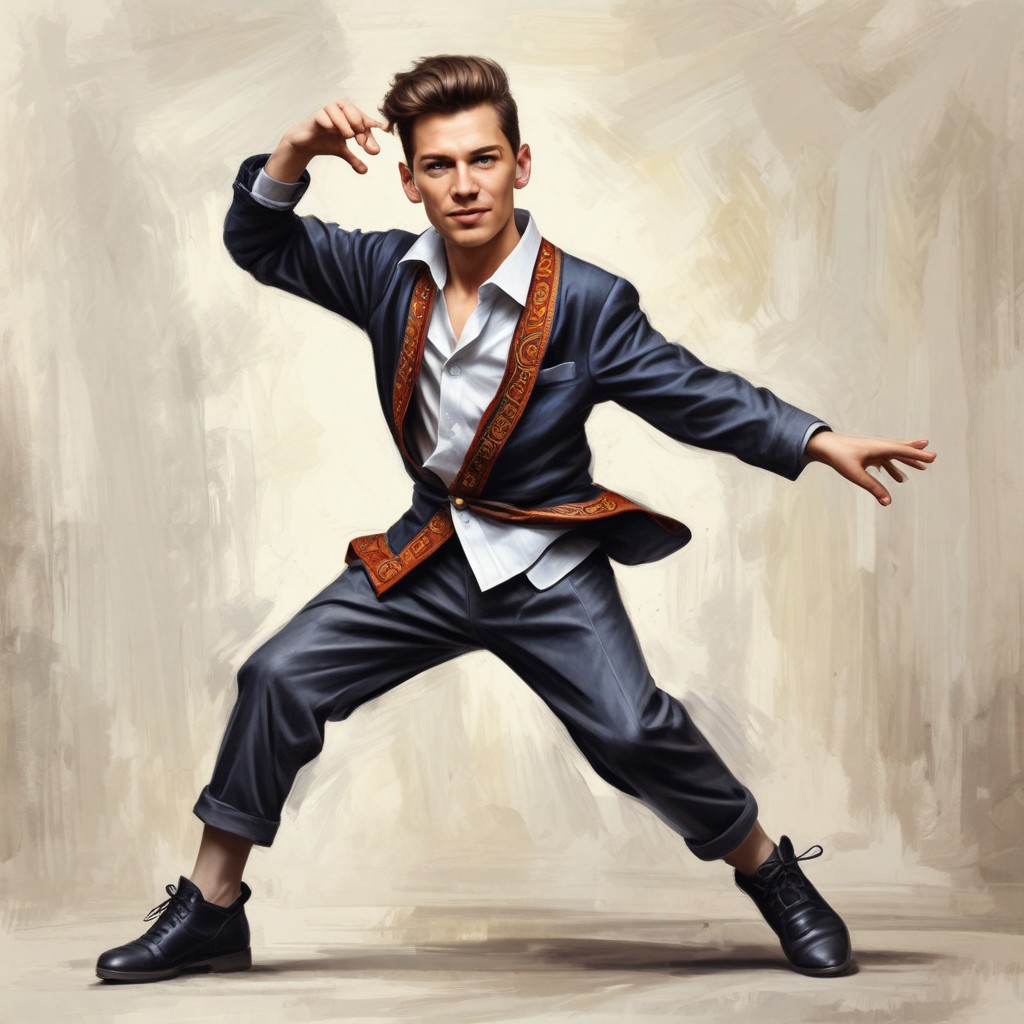 8-Year-Old Boy Dancing Photo Style