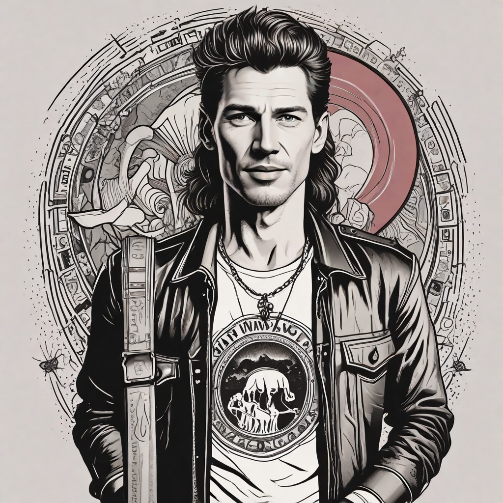 90s Rock Album Cover Photo Style