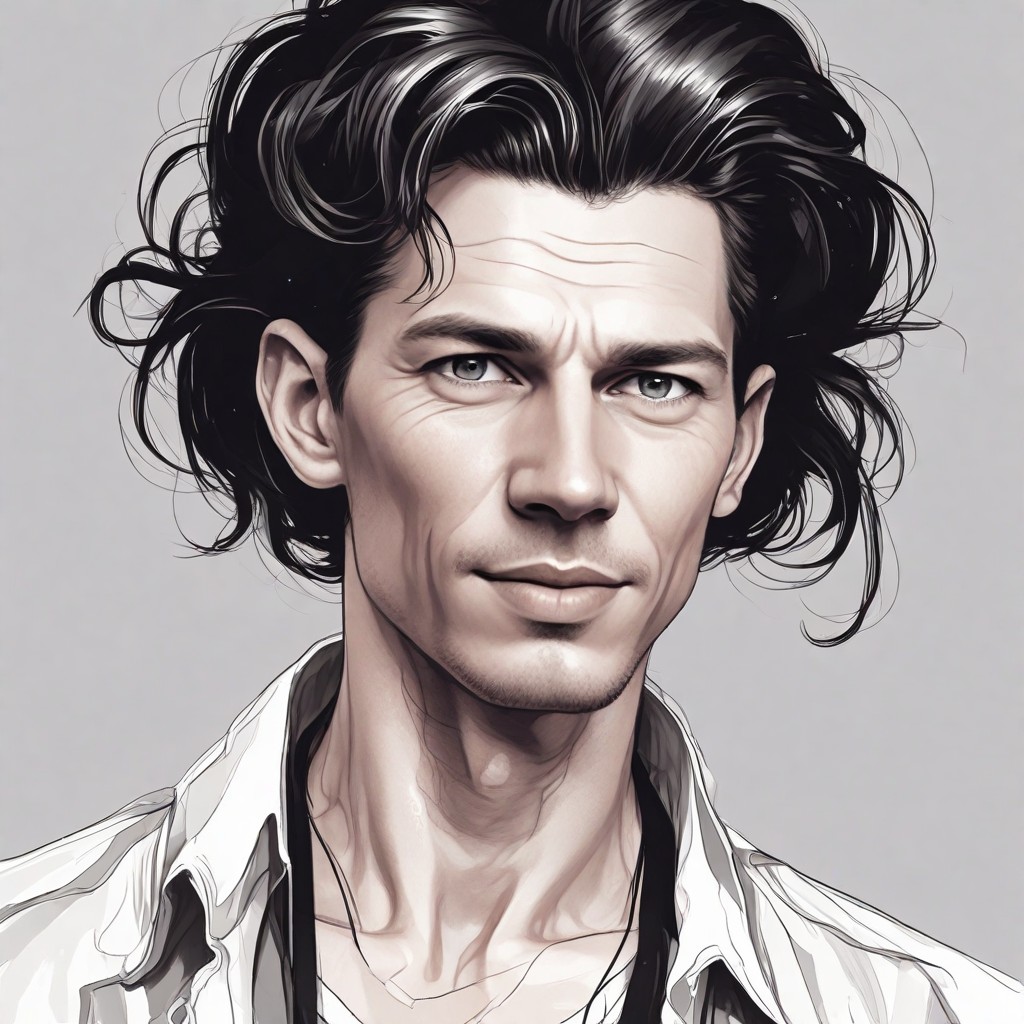 A Girl with Black Hair Photo Style