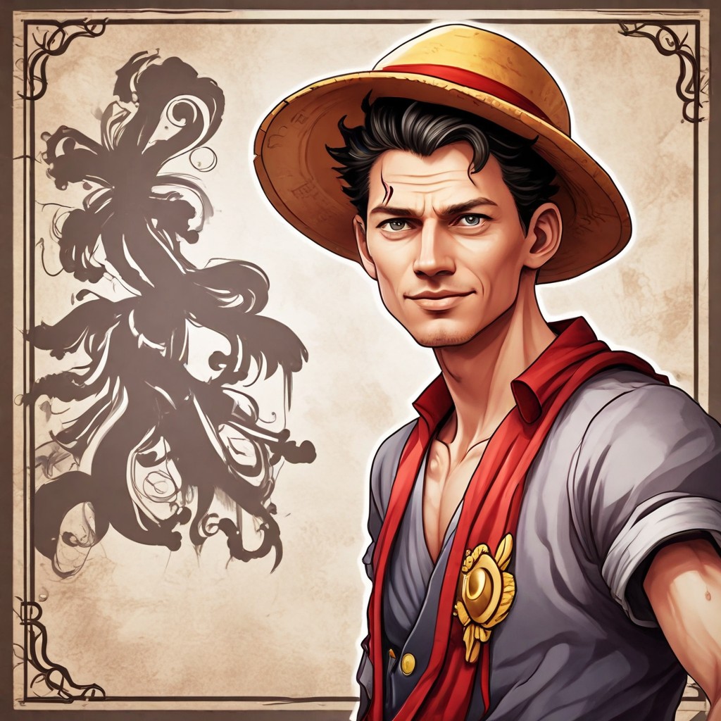 Anime Character Luffy from One Piece Photo Style