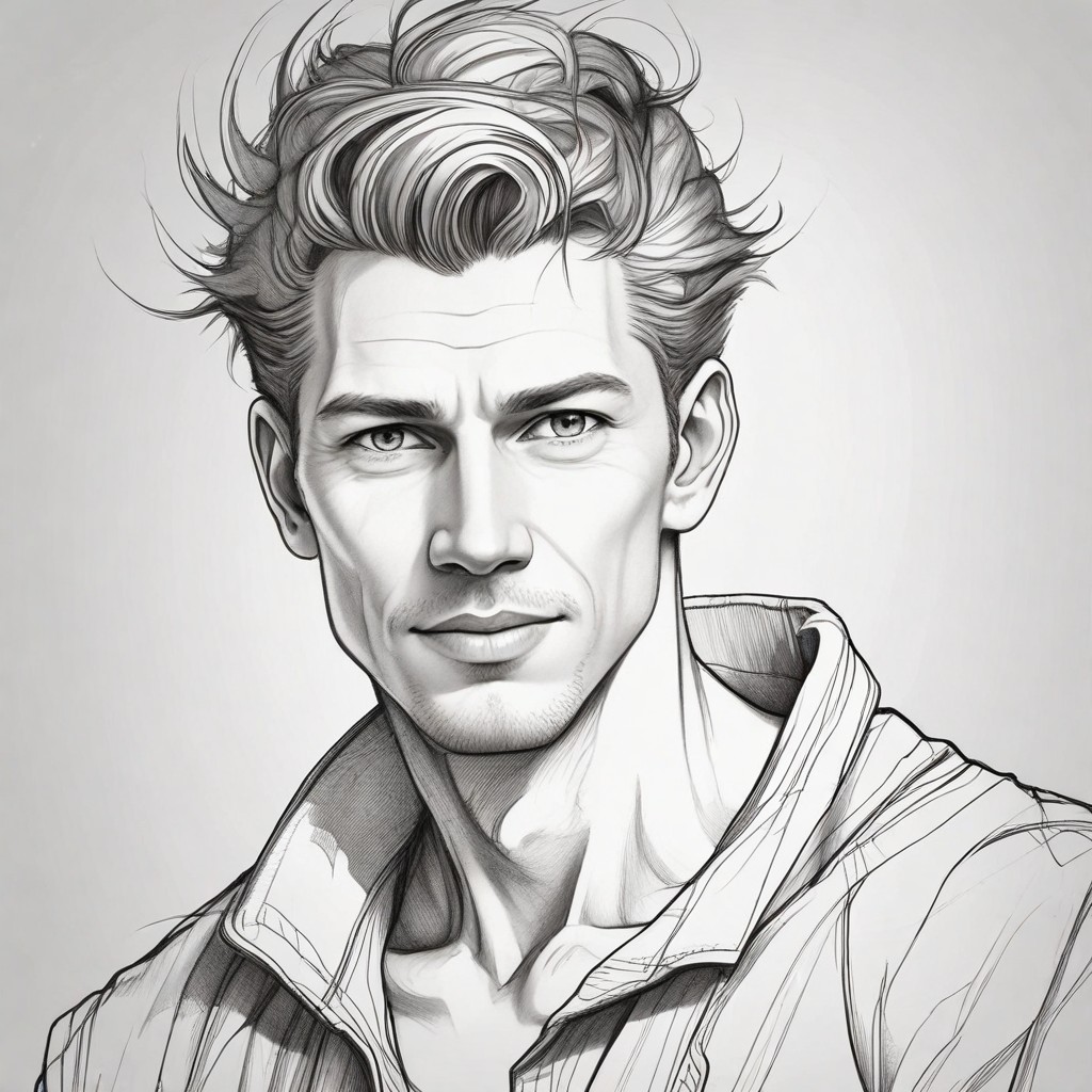 Anime Character Pencil Sketch Photo Style