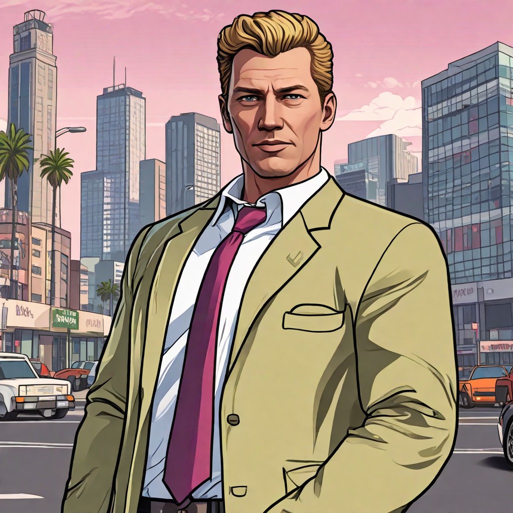 Anime Trump GTA 5 Photo Style