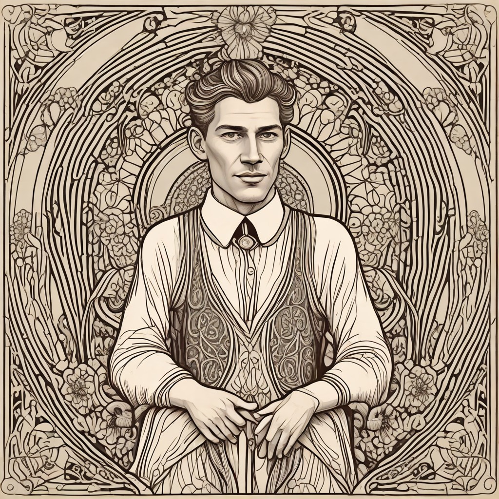 Art Nouveau Illustration Photo Style
