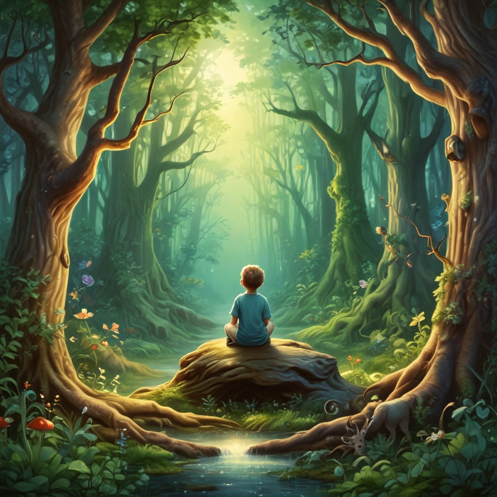 Baby Boy Enchanted Forest Photo Style