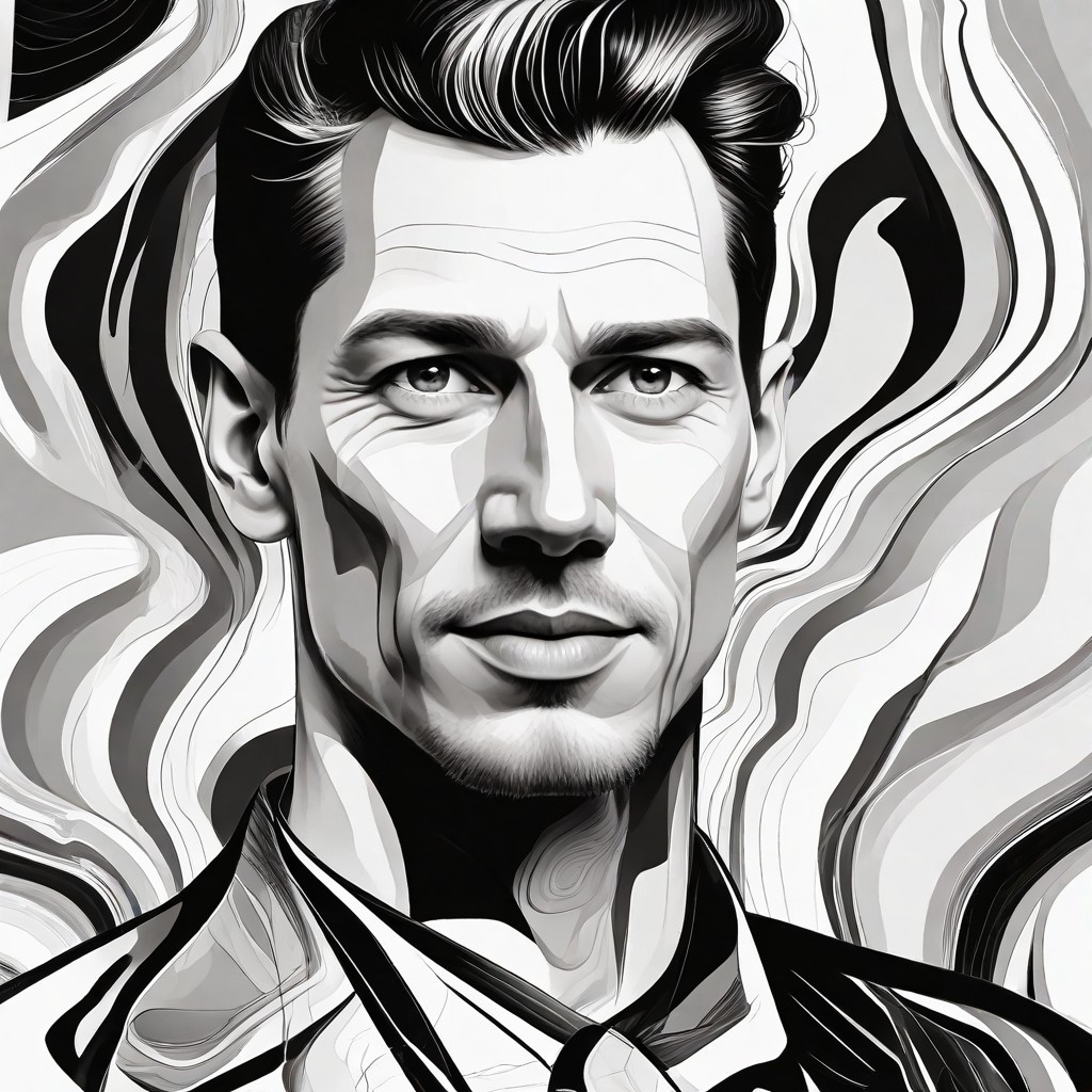 Black and White Abstract Photo Style