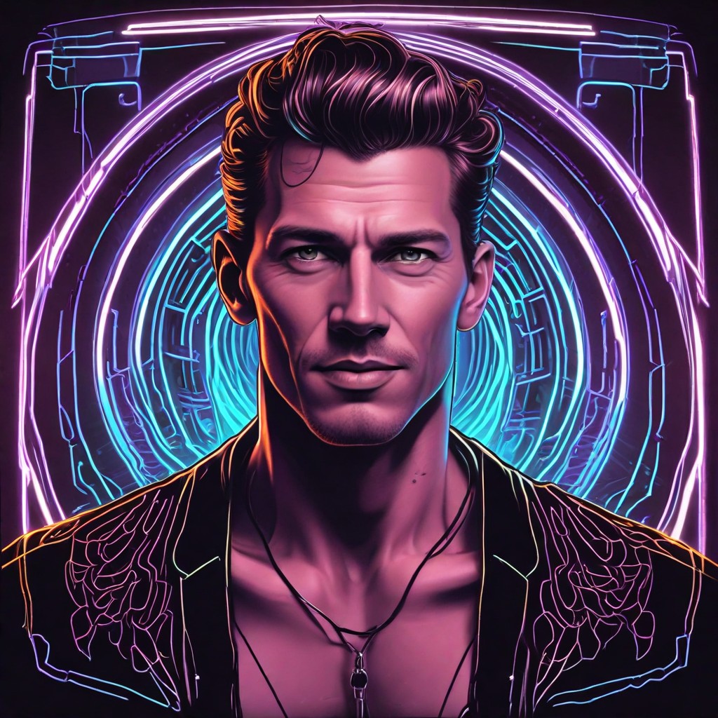 Black Neon Photo Style