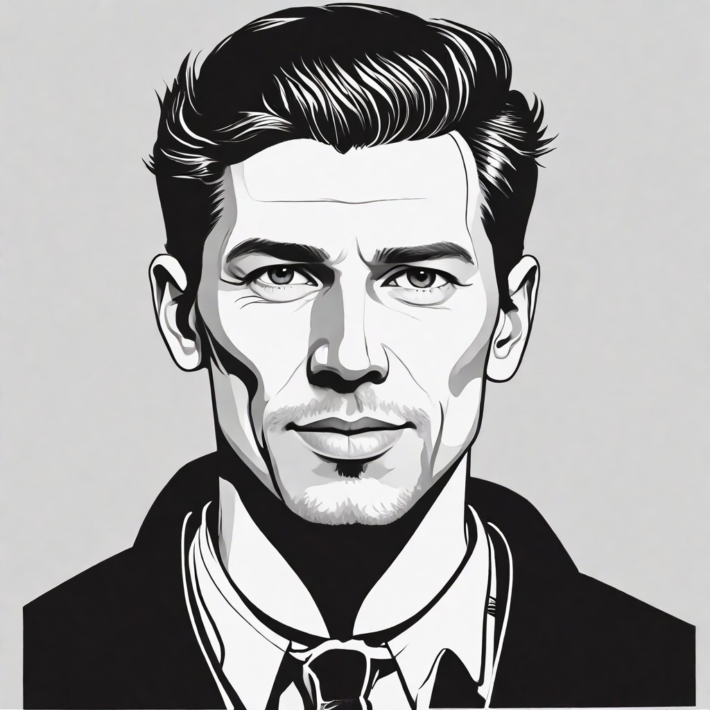 Black Portrait Silhouette Vector Photo Style