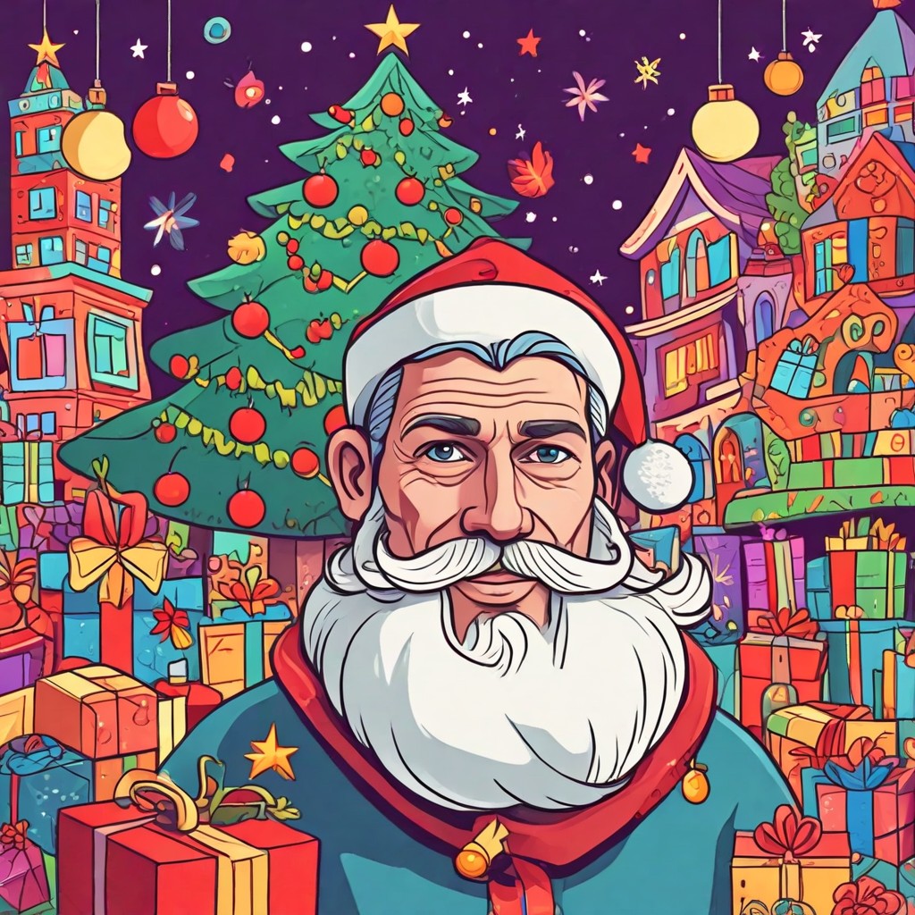 Cartoon Christmas Photo Style